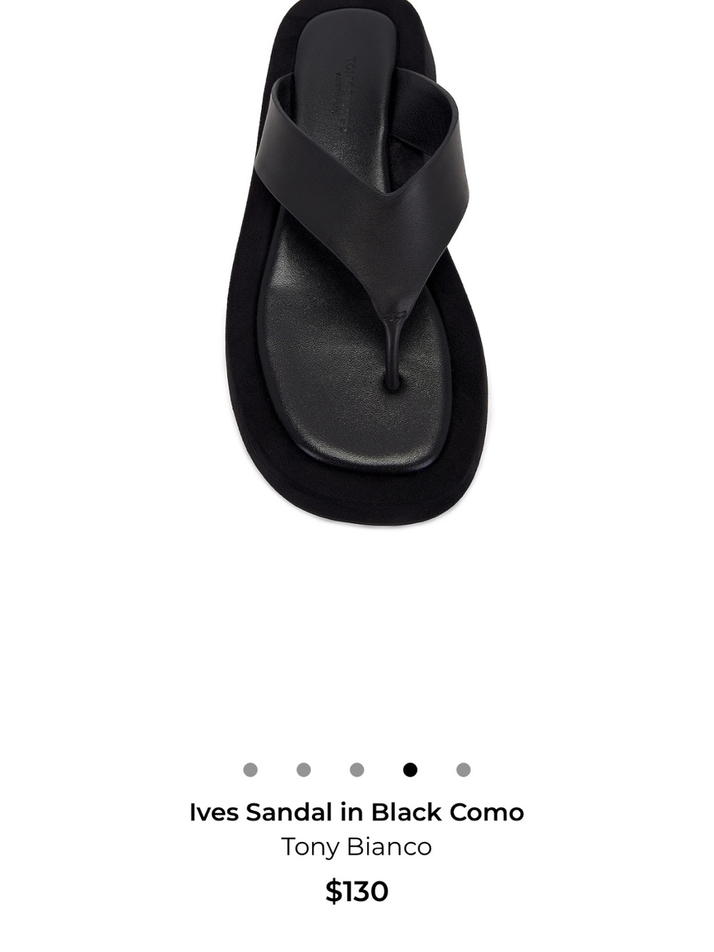 Tony Bianco Black Ives Sandal